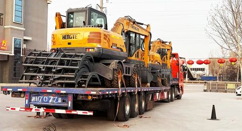 恒特挖掘機批量發車儀式